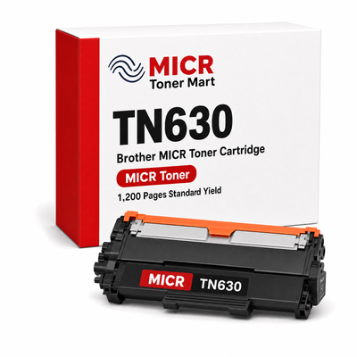 Brother TN630 TN-630 MICR Toner Cartridge for Check Printing | HL-L2380DW HL-L2320D MFC-L2700DW | Standard Yield 1,200 Pages