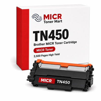 Brother TN450 TN-450 MICR Toner Cartridge for Check Printing | HL-2280DW HL-2270DW MFC-7360N MFC-7860DW | High Yield 2,500 Pages