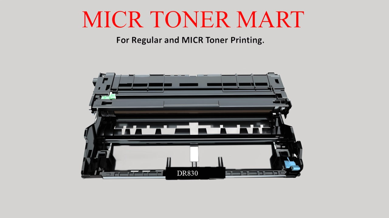 MICR TONER MART New Compatible Brother DR830 DR-830 Drum Unit, Imaging Unit. For Regular and MICR Toner Printing. For HL-L2400D HL-L2460DW HL-L2405W HL-L2465DW HL-L2480DW DCP-L2640DW MFC-L2820DW XL MFC-L2820DW Printers. 15K Yield