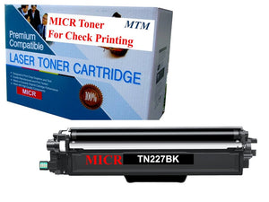 Brother TN227BK TN-227BK TN223BK TN-223BK Compatible MICR Toner Cartridge for Check Printing. For HL-L3290CDW HL-L3230CDW MFC-L3750CDW L3710CW L3210CW Printers. 3K Yield.