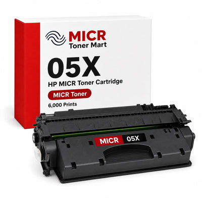 HP 05A CE505A 05X CE505X MICR Toner for Check Printing. HP 05A CE505A 05X CE505X HP Laserjet P2035 P2035n P2055 P2055d P2055dn P2055x Printers. Extra High Capacity 6,000 prints.