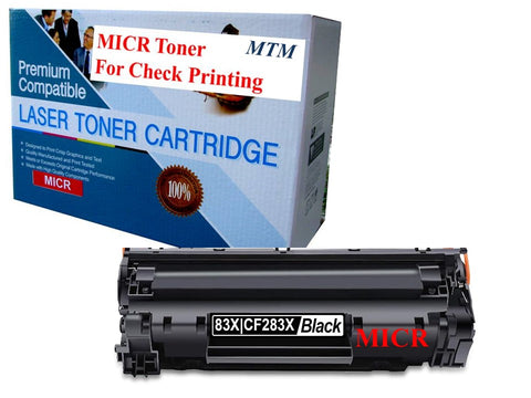 HP 83A CF283A MHCF283A MICR Toner for check printing. LaserJet M118dw, MFP M148dw M148fdw M149fdw M148 M118 M149 Printers.  1.5K Yield.