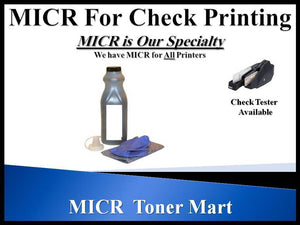 Universal MICR Toner Refill for Bank Check Printing. For Dell, Lexmark, Ricoh, Samsung, Xerox Monochrome Laser Printers. 120 grams. 7K Yield. TONER ONLY.