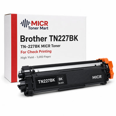 Brother TN227BK TN-227BK TN223BK MICR Toner Cartridge for Check Printing | High Yield 3,000 Pages | HL-L3210CW HL-L3230CDW MFC-L3710CW