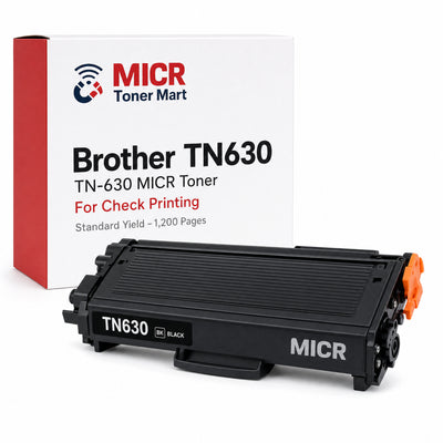 Brother TN630 TN-630 MICR Toner Cartridge for Check Printing | Standard Yield 1,200 Pages | HL-L2380DW HL-L2320D MFC-L2700DW