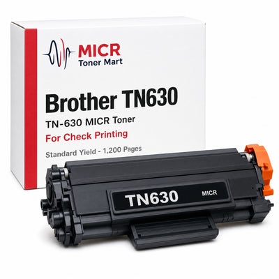Brother TN630 TN-630 MICR Toner Cartridge for Check Printing | Standard Yield 1,200 Pages | HL-L2380DW HL-L2320D MFC-L2700DW