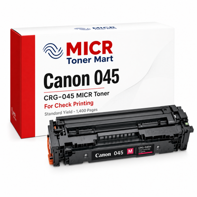 Canon 045 CRG-045 MICR Toner Cartridge for Check Printing | Standard Yield 1,400 Pages | imageCLASS MF634Cdw MF632Cdw MF633Cdw LBP612Cdw LBP611Cn