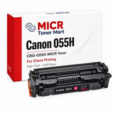 Canon 055H CRG-055H MICR Toner Cartridge for Check Printing | High Yield 7,600 Pages | imageCLASS MF745Cdw MF743Cdw MF741Cdw MF746Cdw LBP664Cdw LBP663Cdw