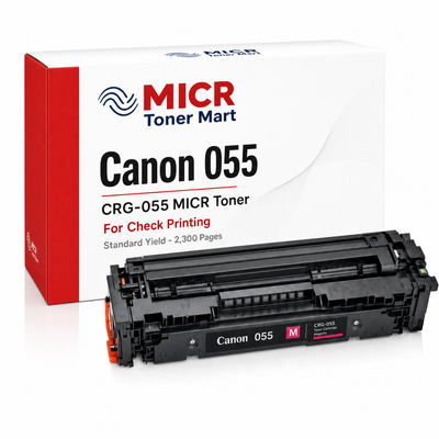 Canon 055 CRG-055 MICR Toner Cartridge for Check Printing | Standard Yield 2,300 Pages | imageCLASS MF745Cdw MF743Cdw MF741Cdw MF746Cdw LBP664Cdw LBP663Cdw
