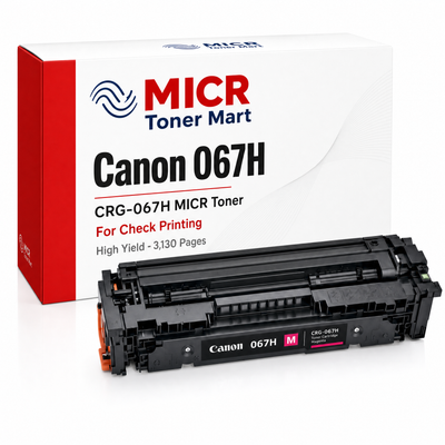 Canon 067H CRG-067H MICR Toner Cartridge for Check Printing | High Yield 3,130 Pages | imageCLASS MF651Cw MF653Cdw MF654Cdw MF656Cdw LBP631Cw LBP632Cdw LBP633Cdw