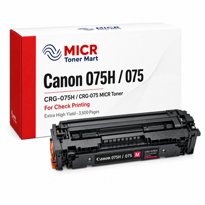 Canon 075H 075 CRG-075H CRG-075 MICR Toner Cartridge for Check Printing | Extra High Yield 3,500 Pages | imageCLASS MF662Cdw MF663Cdw MF664Cdw MF665Cdw MF667Cdw LBP646Cdw LBP647Cdw