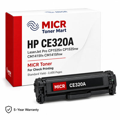 HP 128A CE320A MICR Toner Cartridge for Check Printing | Standard Yield 2,400 Pages | LaserJet Pro CP1525n CP1525nw CM1415fn CM1415fnw