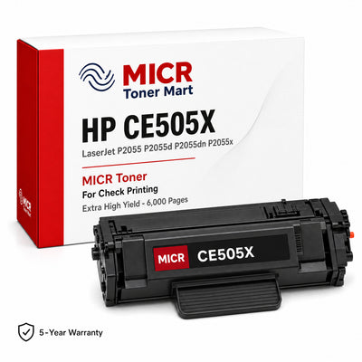 HP 05X CE505X MICR Toner Cartridge for Check Printing | Extra High Yield 6,000 Pages | LaserJet P2055 P2055d P2055dn P2055x