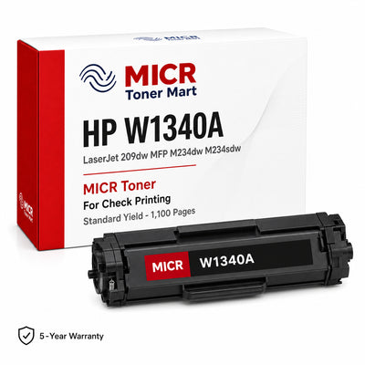 HP 134A W1340A MICR Toner Cartridge for Check Printing | Standard Yield 1,100 Pages | LaserJet 209dw MFP M234dw M234sdw