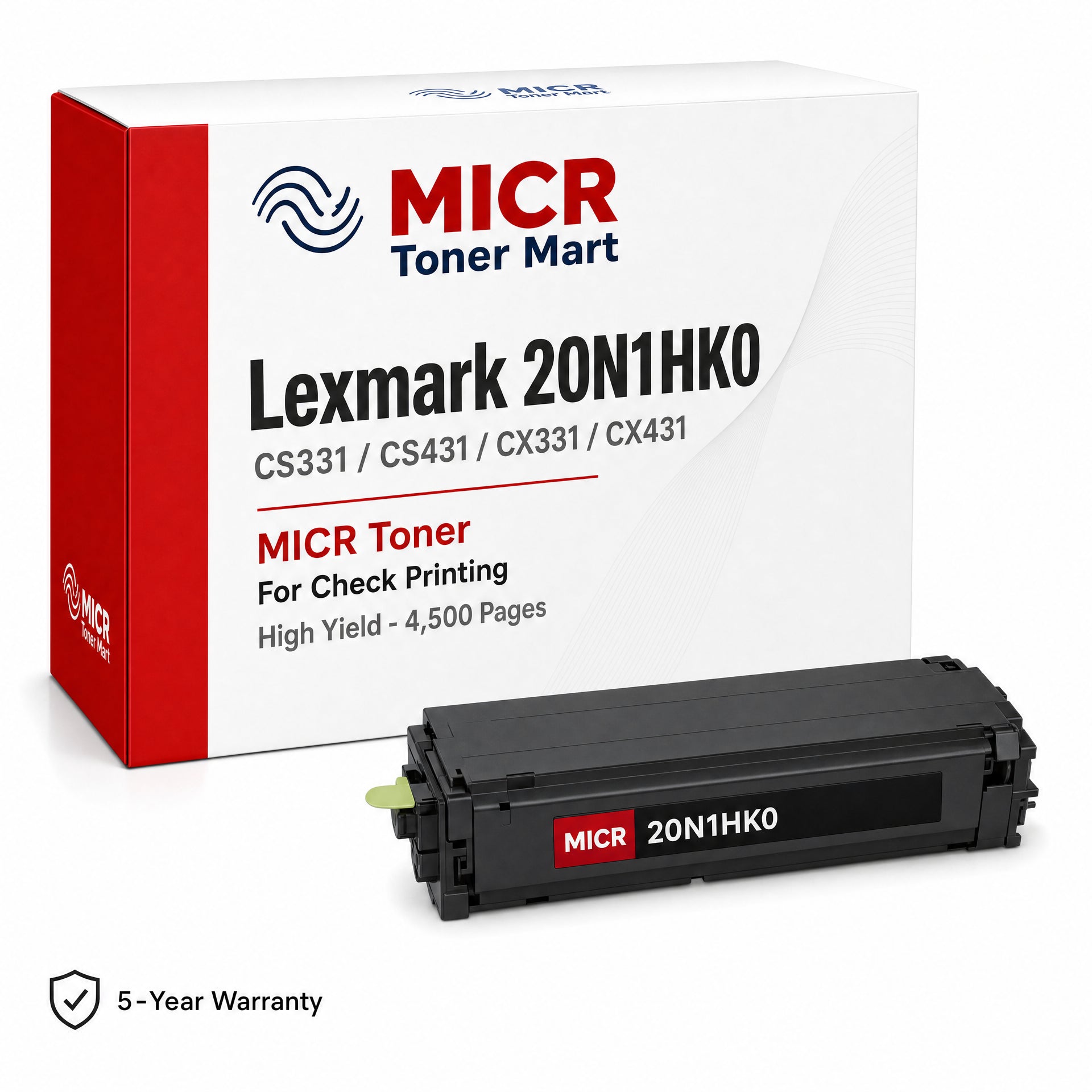 Lexmark 20N1HK0 MICR Toner for Check Printing