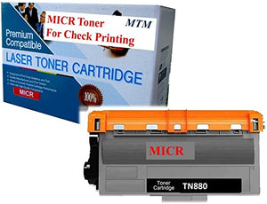 Brother TN880 TN-880 MICR Toner Cartridge for Check Printing. HL-L6200DW MFC-L6700DW MFC-L6800DW HL-L6200DWT HL-L6300DW MFC-L6900DW Super High Capacity 12K