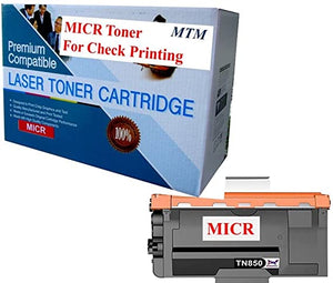 Brother TN850 TN-850 MICR Toner Cartridge for Check Printing. For HL-L6200DW HL-L5200DW HL-L6200DWT HL-L5000D HL-L5100DN HL-L5200DWT HL-L6250DW HL-L6300DW HL-L6400DW HL-L6400DWT MFC-L5700DW MFC-L5800DW MFC-L5850DW MFC-L5900DW MFC-L6700DW printers. 8K