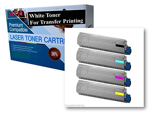 OKI 44844512 White Toner Cartridge for Garment & Transfer Printing | C831 C831N C831DN | RIP Software Required