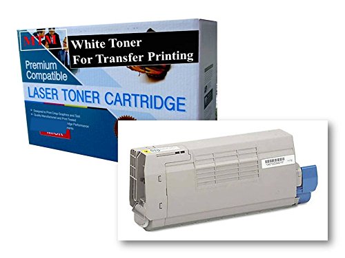 OKI 43866103 White Toner Cartridge for Garment & Transfer Printing | C710 C710N C710DN C710DTN | RIP Software Required